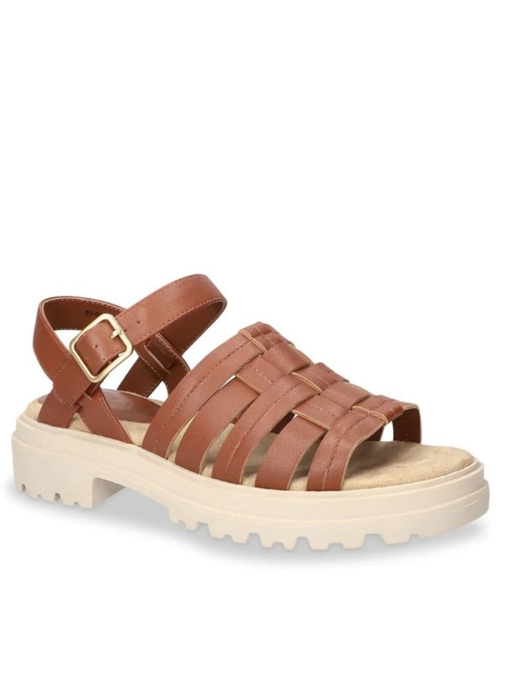 Bella Vita Loni Size 11WW Platform Sandals Leather Brown Adjustable Buckle Strap